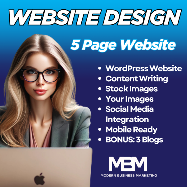WordPress Web Design by Modern Business Marketing - 5 pages