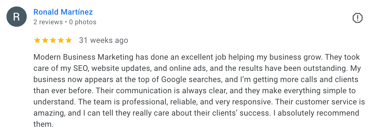 Get Found 21 Google review