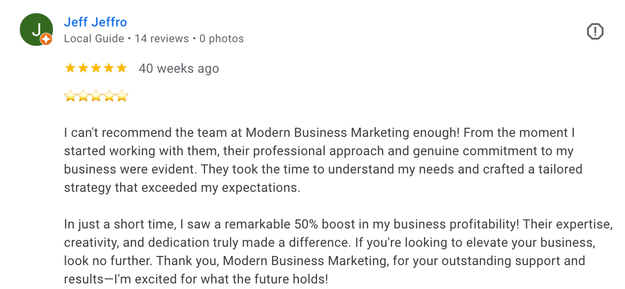 Get Found 23 Google review