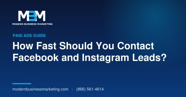 How Fast Should You Contact Facebook and Instagram Leads? | Modern Business Marketing