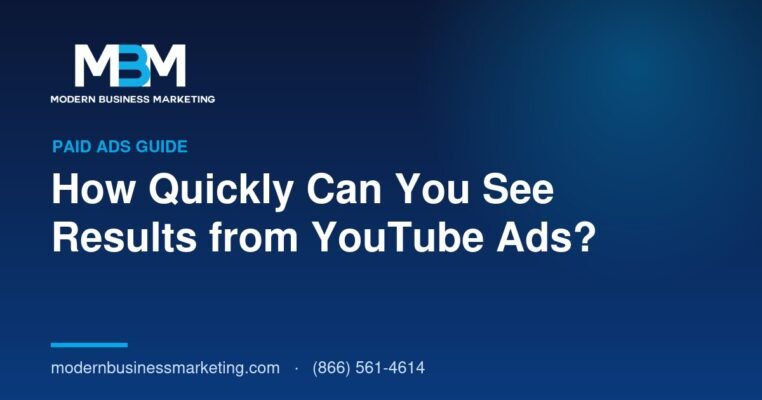 How Quickly Can You See Results from YouTube Ads? | Modern Business Marketing